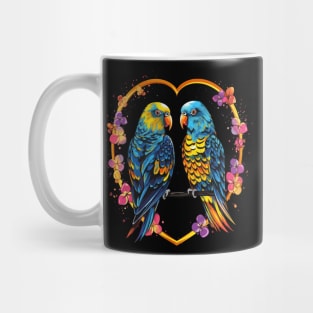 Parakeet Valentine Day Mug